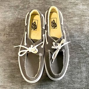 Grey Vans Deck Shoes Size 10